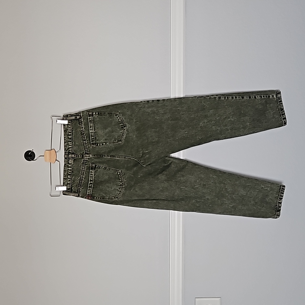 Urban Outfitters BDG Slim Straight Acid Green Jeans 30 Button Fly - Picture 4 of 11